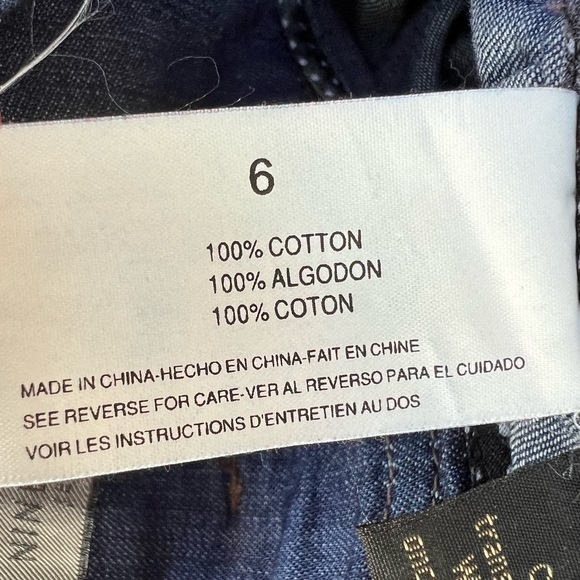 🎯NWOT Nine West Jeans Pleated Skirt Blue Size 6 - Picture 7 of 10